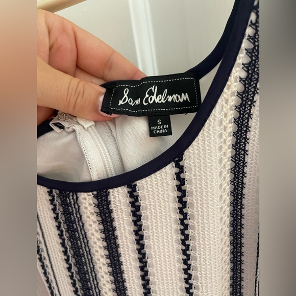 Sam Edelman Crochet and Striped with Tie Waist - Midi Dress Size S - Picture 4 of 8
